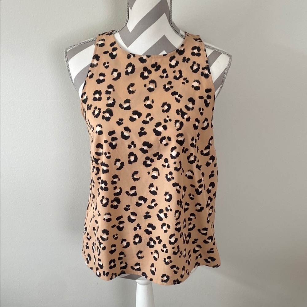 Leopard Print Sleeveless Top